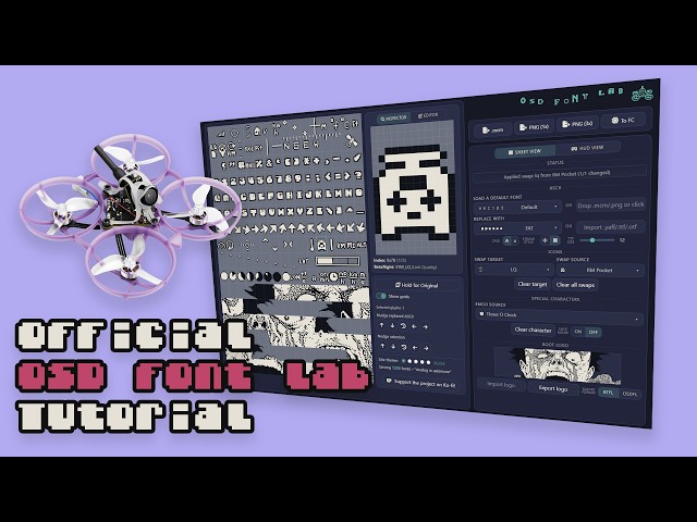 Edit Your Analog OSD Font the Easy Way! | osdfontlab.com