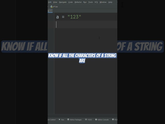 Isdigit function python tutorial #pythonforbeginners #coding #pythontutorial #pythonprogramming