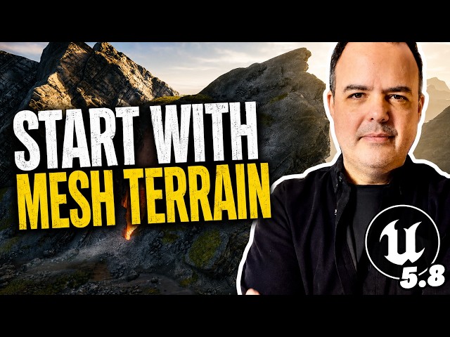 How to Use Unreal Engine 5 8’s NEW Mesh Terrain System