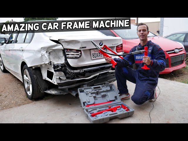 AMAZING CAR FRAME MACHINE. PORTABLE FRAME MACHINE FRAME REPAIR REVIEW