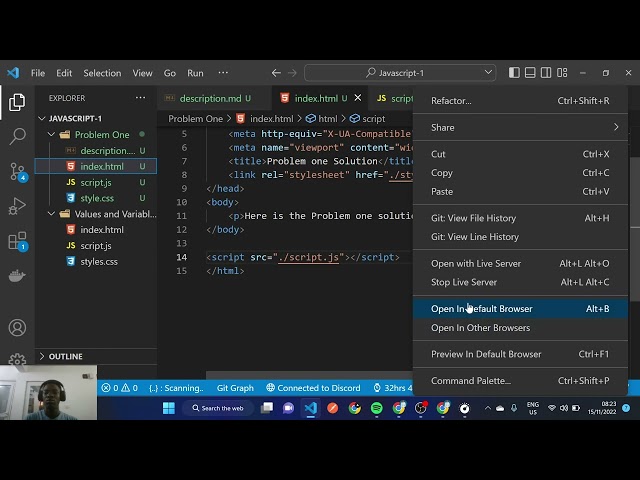 javascript #6 : A Coding Problem to master values and variables