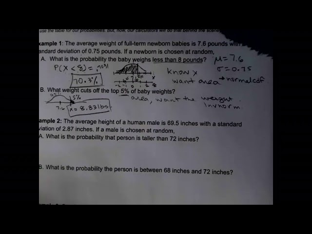 146 Lecture 4B Applications with Normal Curve