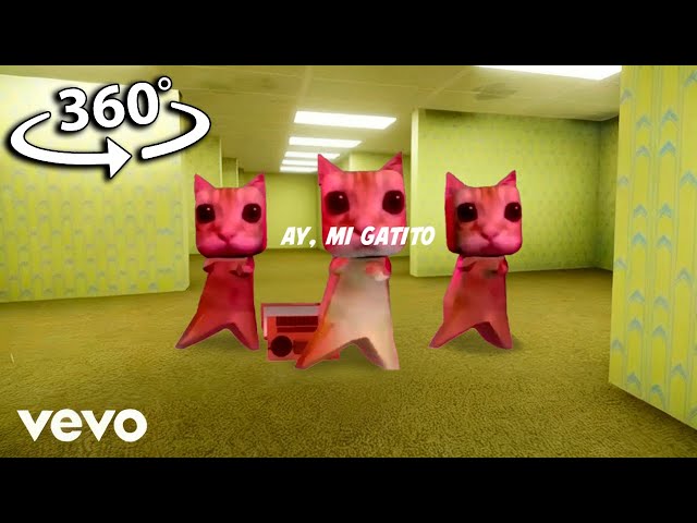 360° VR ay mi gatito miau miau BACKROOMS tiktok | MONTAGEM MIAU (Letra)