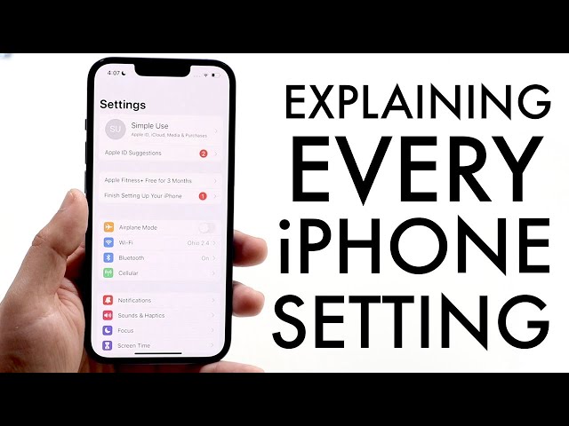 How To Use iPhone Settings! (Complete Beginners Guide)