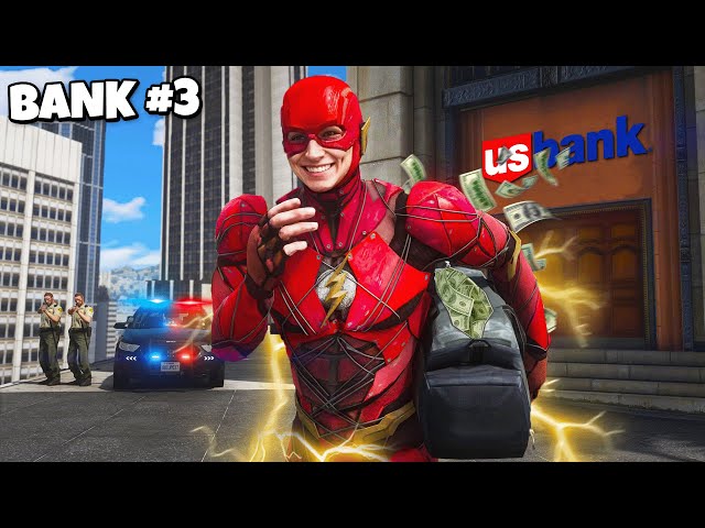 Robbing Banks as Superhero in GTA 5 RP..