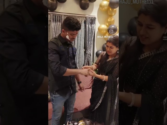 Raju Dada n cha birthday #sakhya bahini sakhya java #saree #ytshorts