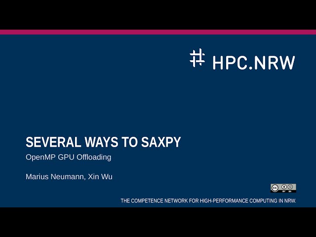 Several Ways to SAXPY: OpenMP GPU Offloading