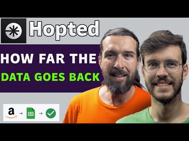 Hopted Amazon Data Tutorial: Custom Date Ranges & Historical Sales Analysis