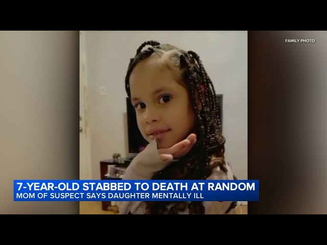 Mother of woman charged in 7-year-old girl's stabbing apologizes to victim's family
