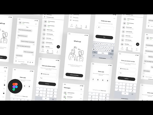 Complete Messenger App UI Design Using Figma From Scratch | Figma Tutorials