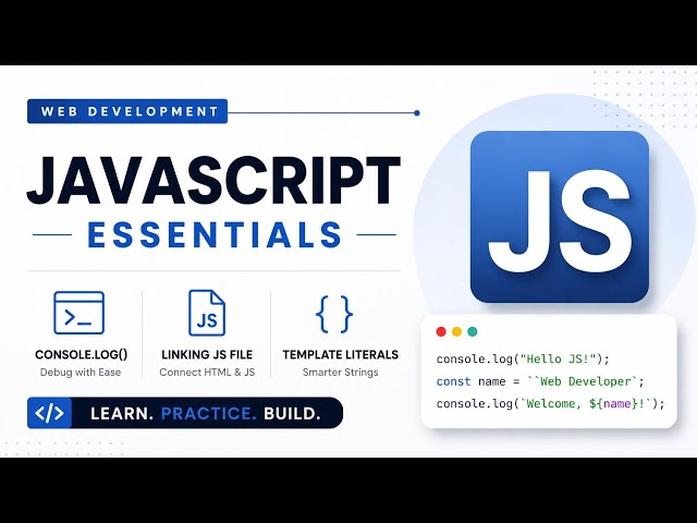 Console.log(), Template Literals & JS Linking 🔥#coding #javascript #programming 