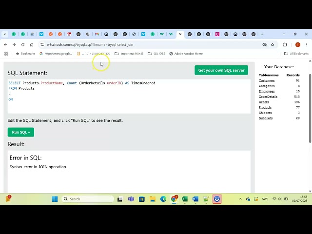 SQL - Left Join Query