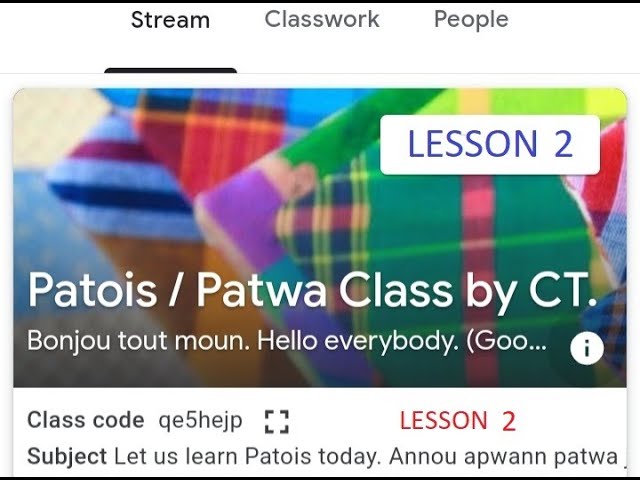 Trinidadian Patwa Lesson 2....People and descriptions