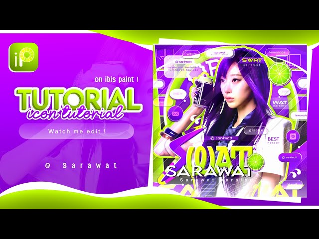 Tutorial icon kpop on ibispaint X 🍋‍🟩 | Watch me edit! 🍇