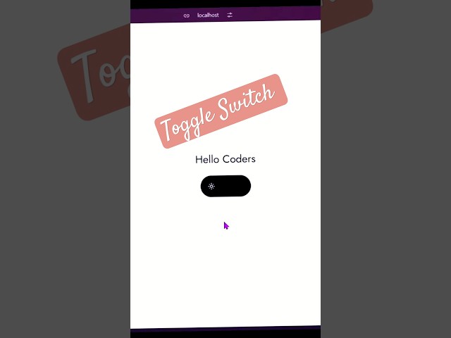 Toggle Switch In React js Using Tailwind CSS 2024 🔥#tailwindcss #react