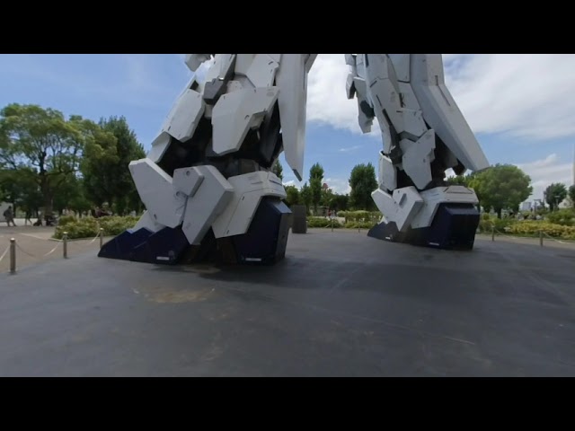 【VR180】Gundam & Replica statue of liberty in odaiba