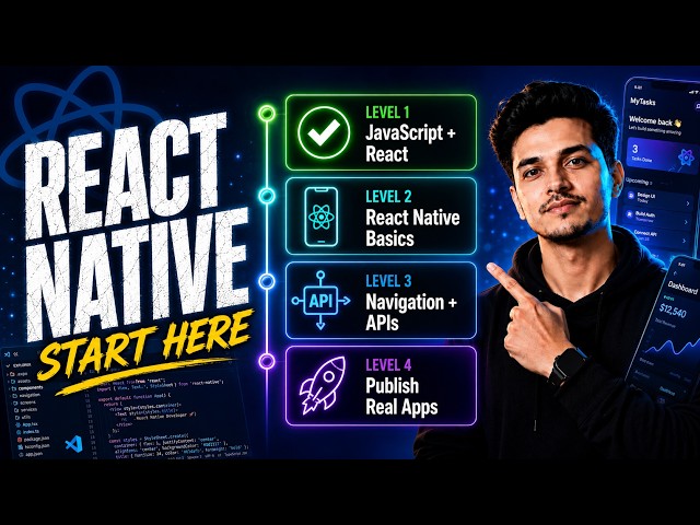 How I’d Become a React Native Developer 🚀 (Step-by-Step Roadmap)