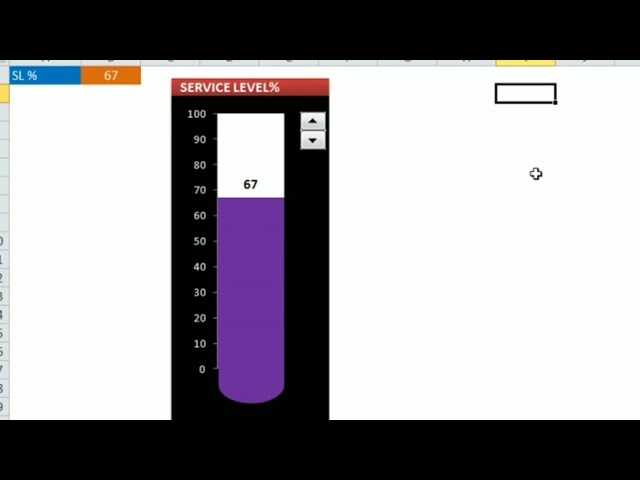 How to create a Thermometer or a Test Tube Graph in Excel