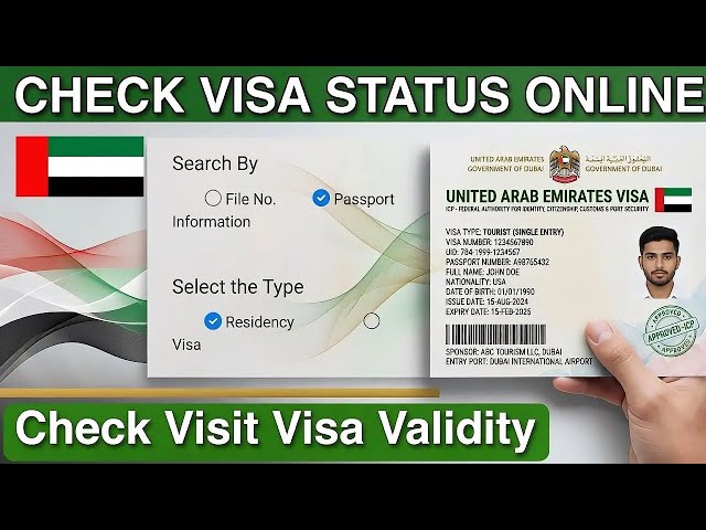 How to Check UAE Visa Status Online With Passport 2026 | Dubai Visit visa Validity Check Online