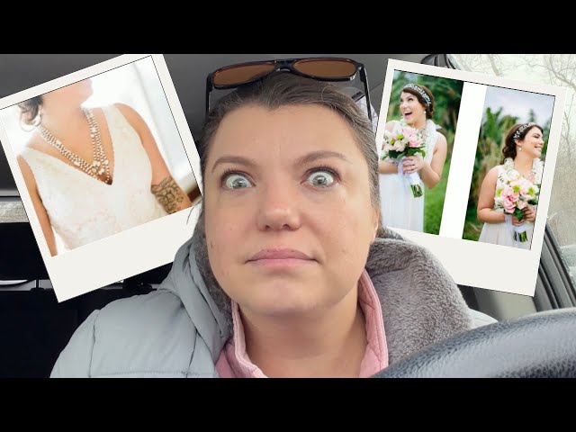 TRYING to declutter my wedding gown 