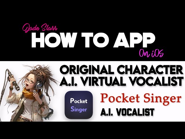 Original Character A.I. Virtual Vocalist with Pocket Singer on iOS - How To App on iOS! - EP 860 S11