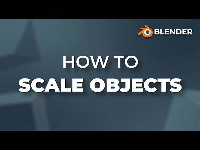 How to scale objects in Blender | Blender 5.2 Tutorial