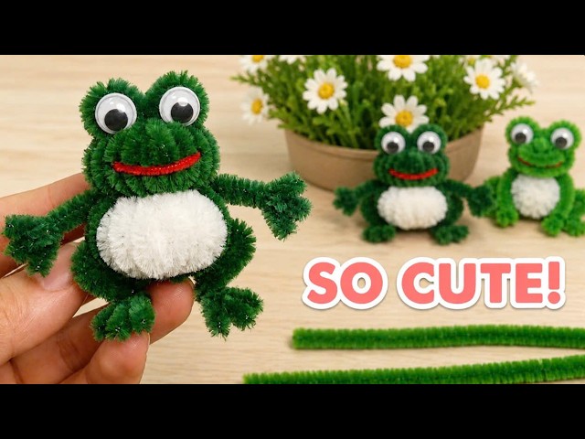 Easy Frog with Pipe Cleaner - Pipe Cleaner Animals Tutorial