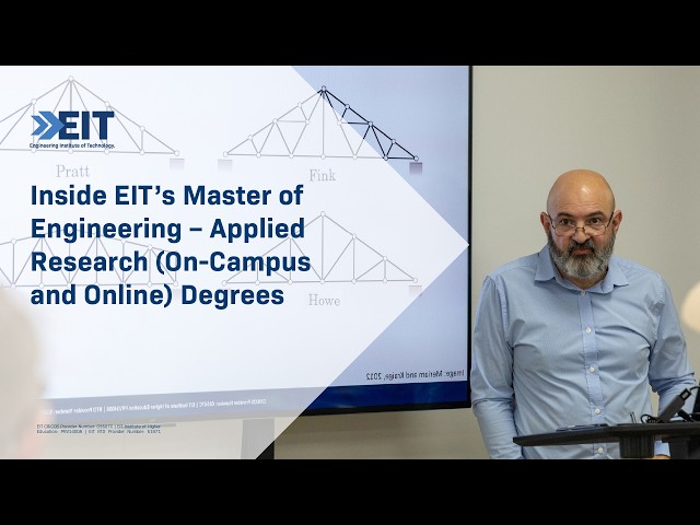 Inside EIT’s Master of Engineering – Applied Research (On-Campus and Online) Degrees