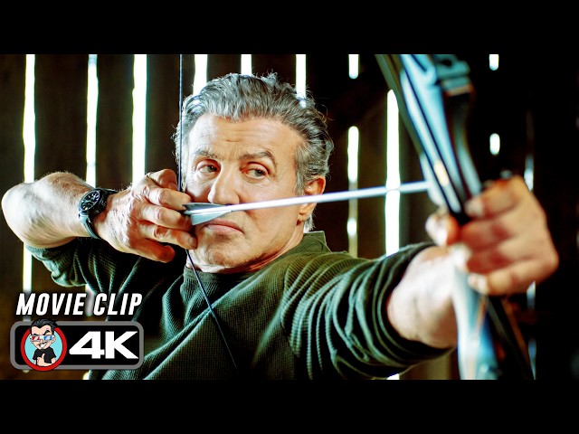 Rambo Destroys Human Traffickers Scene | RAMBO: LAST BLOOD (2019) Movie CLIP 4K