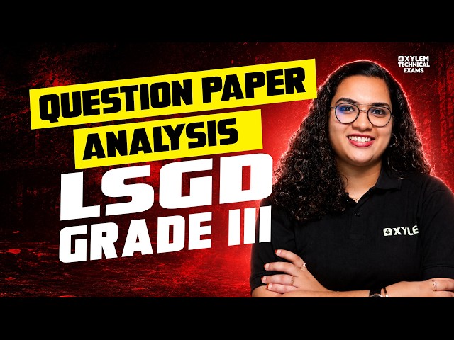 QUESTION PAPER ANALYSIS LSGD GRADE III