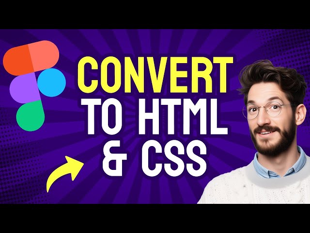 How to CONVERT Figma Design to HTML and CSS (Step by Step)