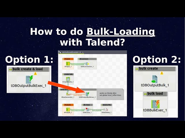 How to do Bulk-Loading with Talend Open Studio?