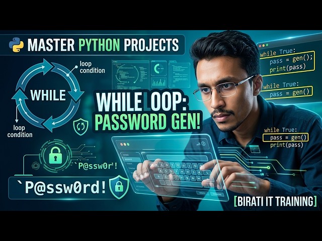 Python Project for Beginners | Password Authentication Using While Loop