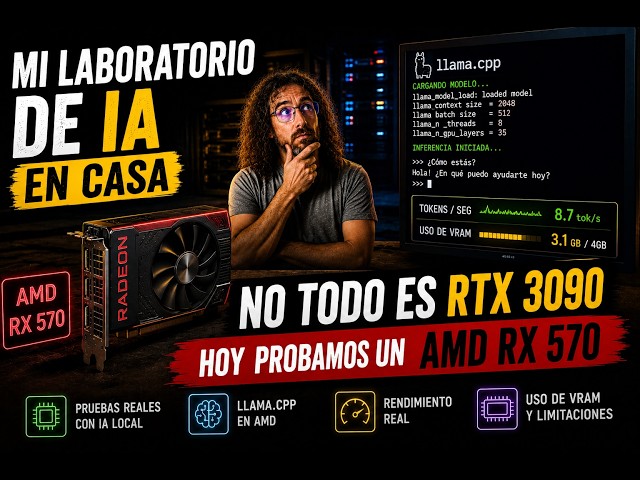 No todo es rtx 3090 en IA, AMD tambien existe (?) probamos una rx 570