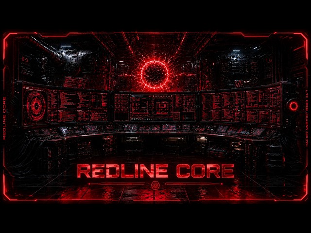 REDLINE CORE ⚡ Hacker Ambient Radio | Cyberpunk Coding Music for Deep Focus & Programming