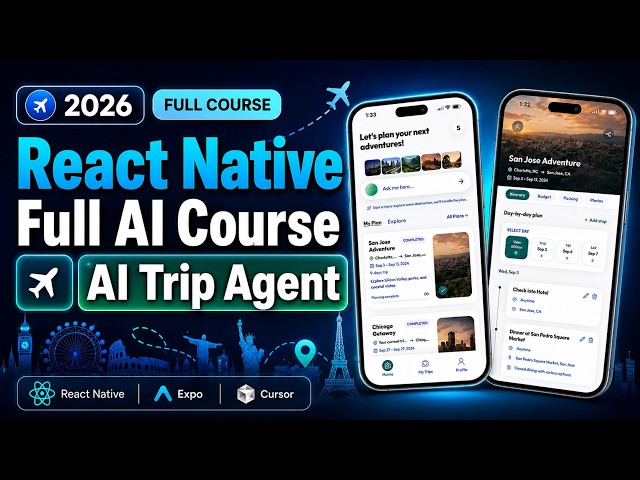 React Native Tutorial | Build Full Stack React Native App using Cursor AI, Expo | Full Course