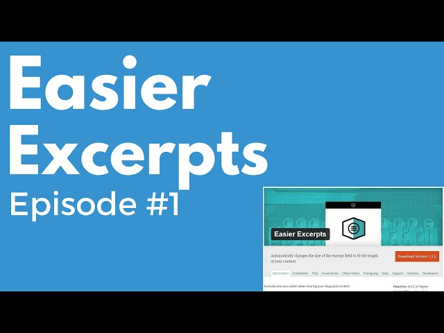 Easier Excerpts Plugin w/ Tom McFarlin - PluggedInRadio Episode #1