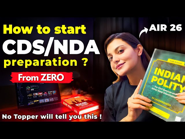 AIR 26- How I studied for CDS Exam | NDA CDS preparation guide