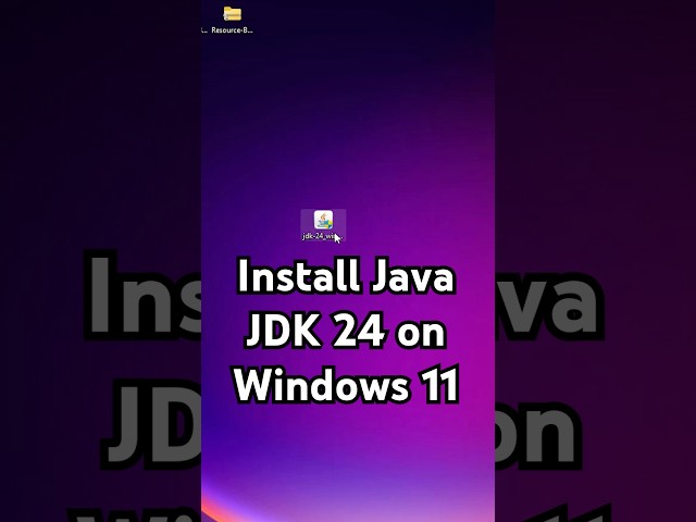 How to Install Java JDK 24 on Windows 11