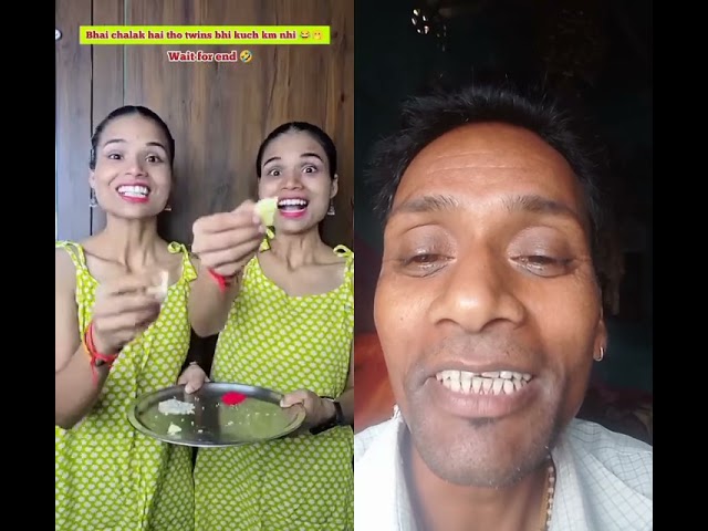 Watch what gift both twin sisters gave their brother for #rakhi #comedy funny short..🤒#foryou