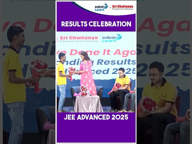 JEE Advanced 2025 Results Out! Sri Chaitanya Celebrates Another Historic Win | #jeeadvancedresult