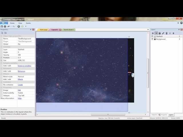 Build a Shoot-'Em-Up in Construct 2: Parallax Scrolling Background