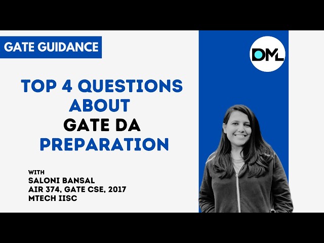 GATE DA Q&A | Notes, Revision & Test Series Strategy | Saloni Bansal | Depth of ML
