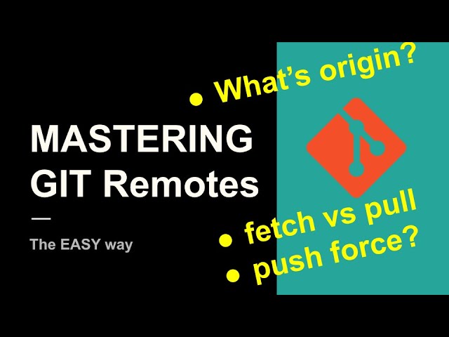 MASTERING GIT repositories in the EASY way