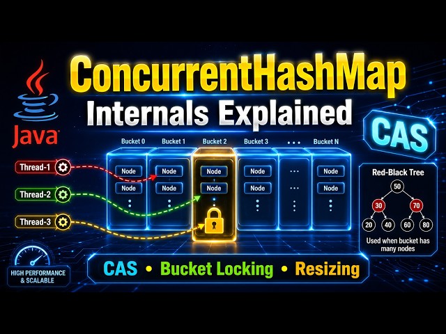 ConcurrentHashMap Internals Explained | CAS, Bucket Locking, Resizing & Interview Questions