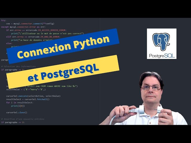 Base de données : PostgreSQL et Python (psycopg2)