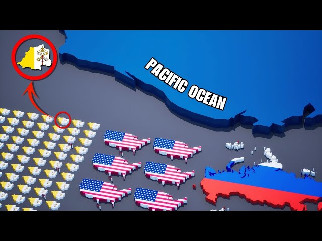 The Pacific Ocean VS Every Country on Earth