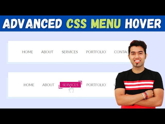 🔴 Advanced CSS Menu Hover Effect With Free Code in 2021