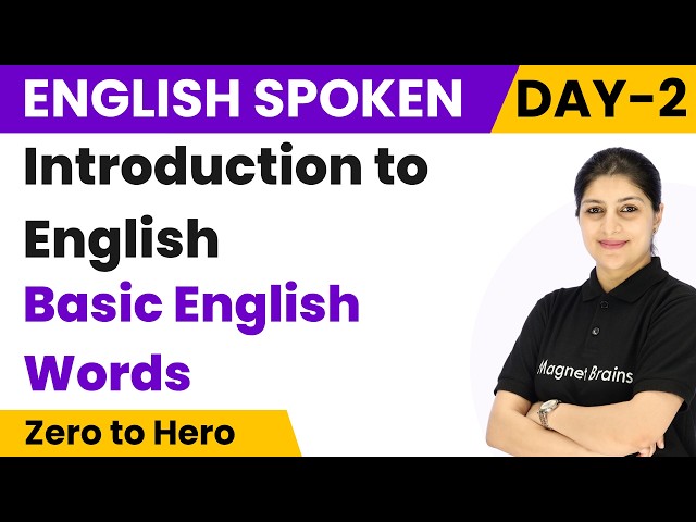 Basic English Words - Introduction to English | Module 1 - Day 2 | Spoken English Course