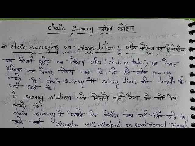 Lec- 04 What is Chain Survey, BTEUP, Civil Engineering